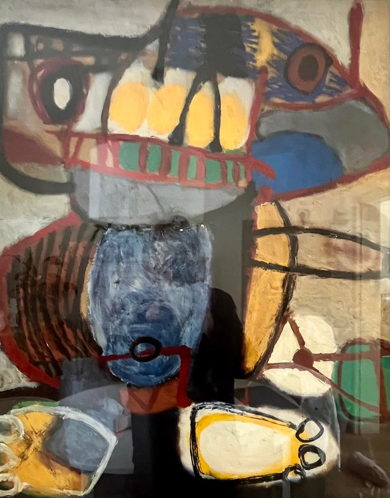 Karel Appel - Prent - 75x60 cm + kader - Nieuwstaat, Ophalen of Verzenden