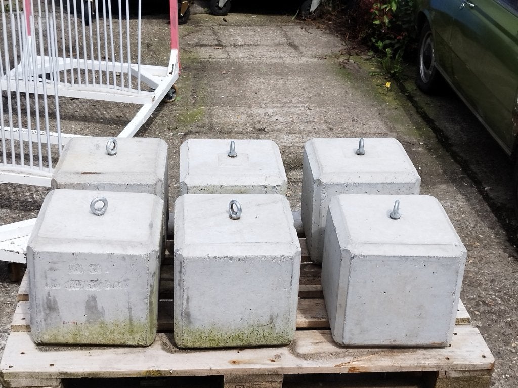 Betongewicht voor tenten - partytent - springkasteel - 60kg, Ophalen, 6 meter of meer, Zo goed als nieuw, Geen idee