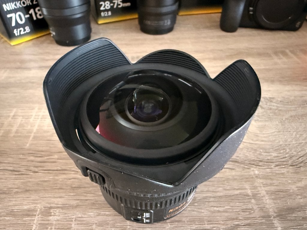 Nikon AF-S 8-15mm fisheye f 3.5-4.5, Gebruikt, Ophalen of Verzenden, Nikon F-mount, Beeldstabilisatie