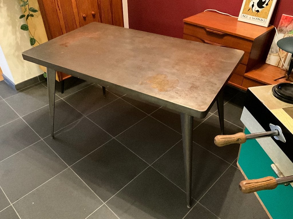 Table Tolix 55 Vintage, Vintage, Enlèvement, Démontable, Utilisé