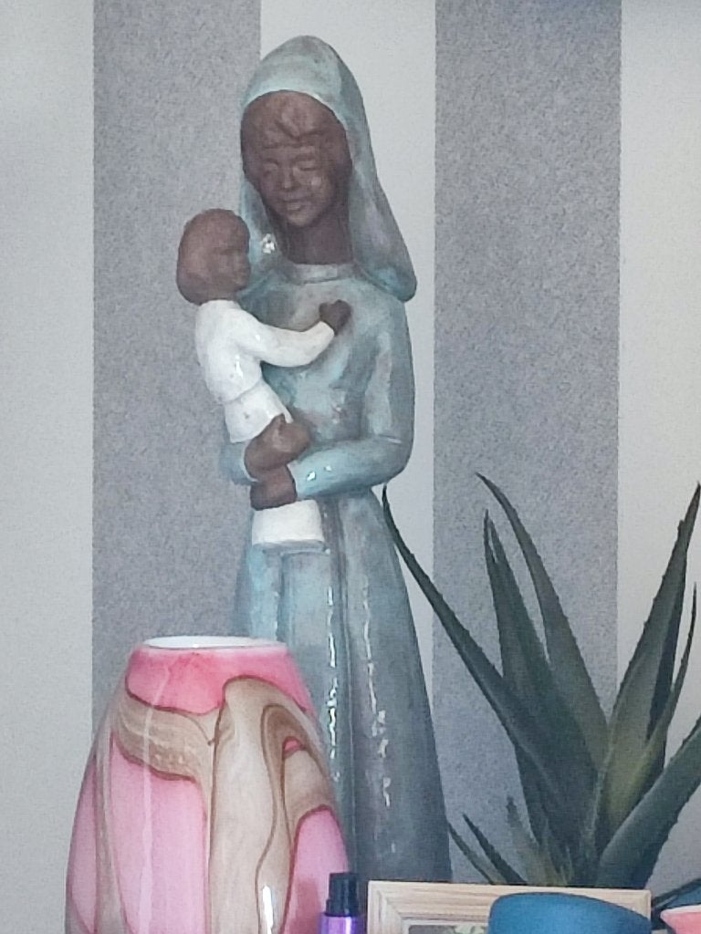 Moeder met kind beeld, Antiek en Kunst, Ophalen