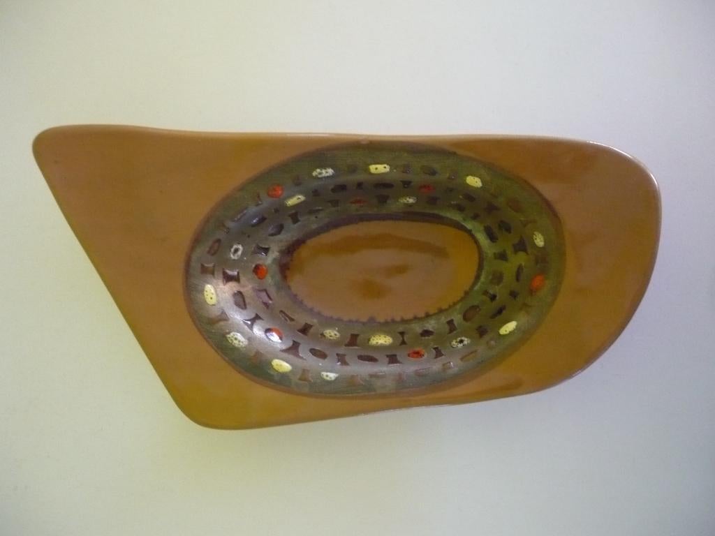 vintage mid century schaal Italy Fratelli Fanciullacci, Antiek en Kunst, Ophalen of Verzenden
