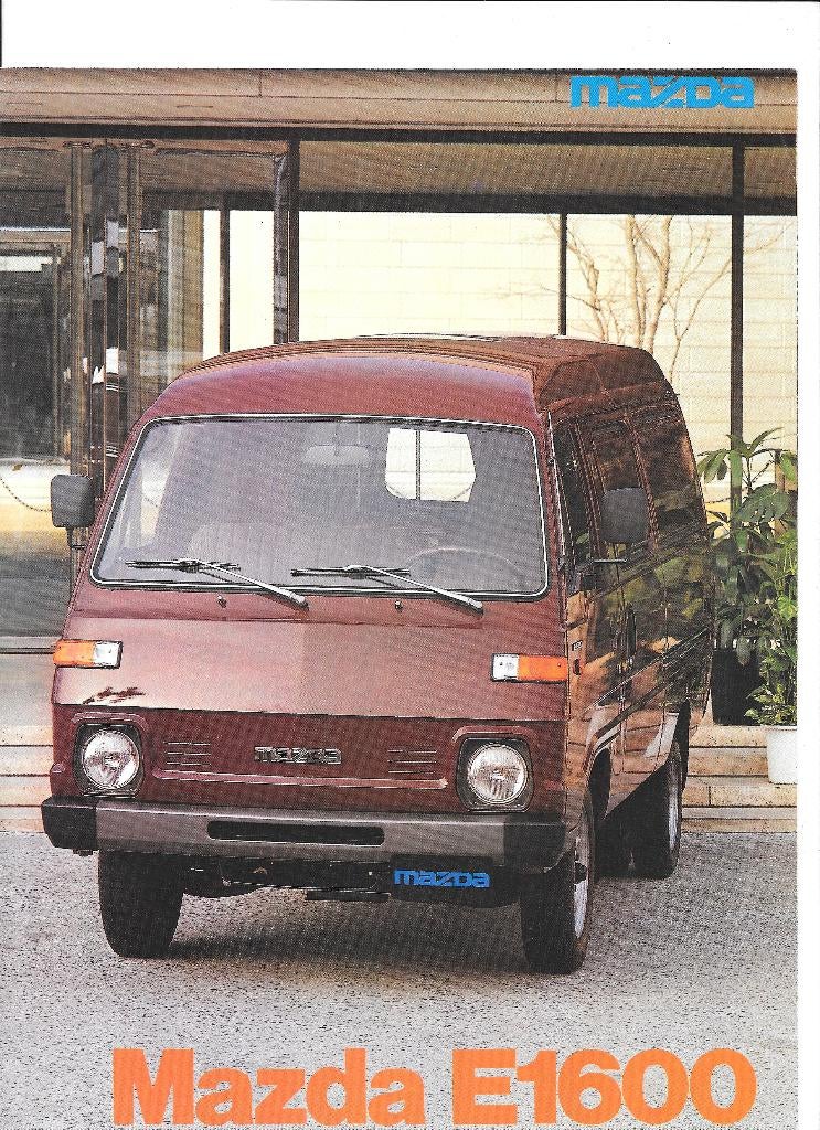 MAZDA E1600, Livres, Autos | Brochures & Magazines, Enlèvement ou Envoi, Comme neuf, Mazda