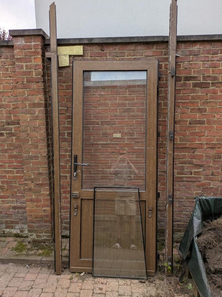 Buitendeur, Doe-het-zelf en Bouw, Deuren en Vliegenramen, Ophalen, Gebruikt, 80 tot 100 cm, Buitendeur