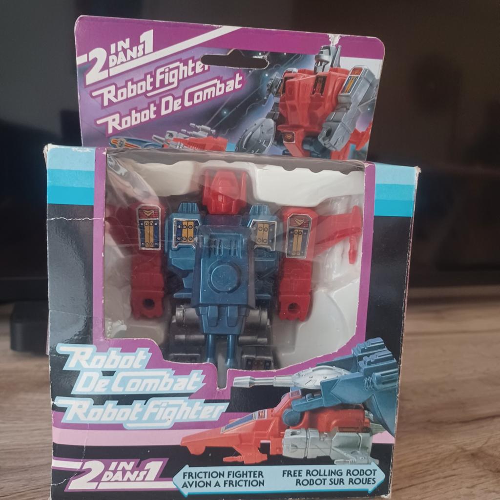 Robot vintage Transformers dans une boîte, jouet rétro, Enlèvement ou Envoi