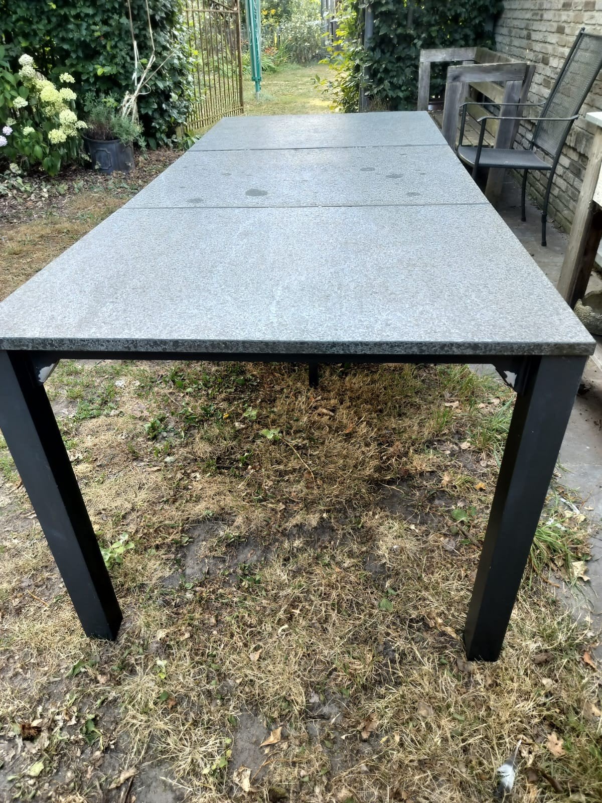 Tuintafel, Ophalen, Gebruikt, Rechthoekig, Aluminium