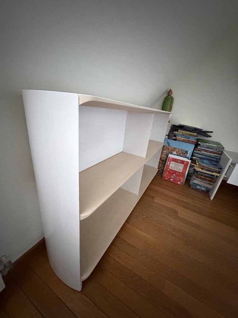 SUPERBE ÉTAGÈRE DESIGN DWELL – BOIS & MÉTAL – COMME NEUVE !, Enlèvement, Comme neuf, Étagère, Métal