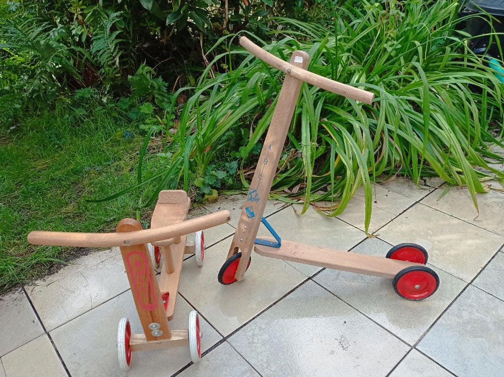 Trottinette ABC baby et veló Rolli des années 60, Enlèvement