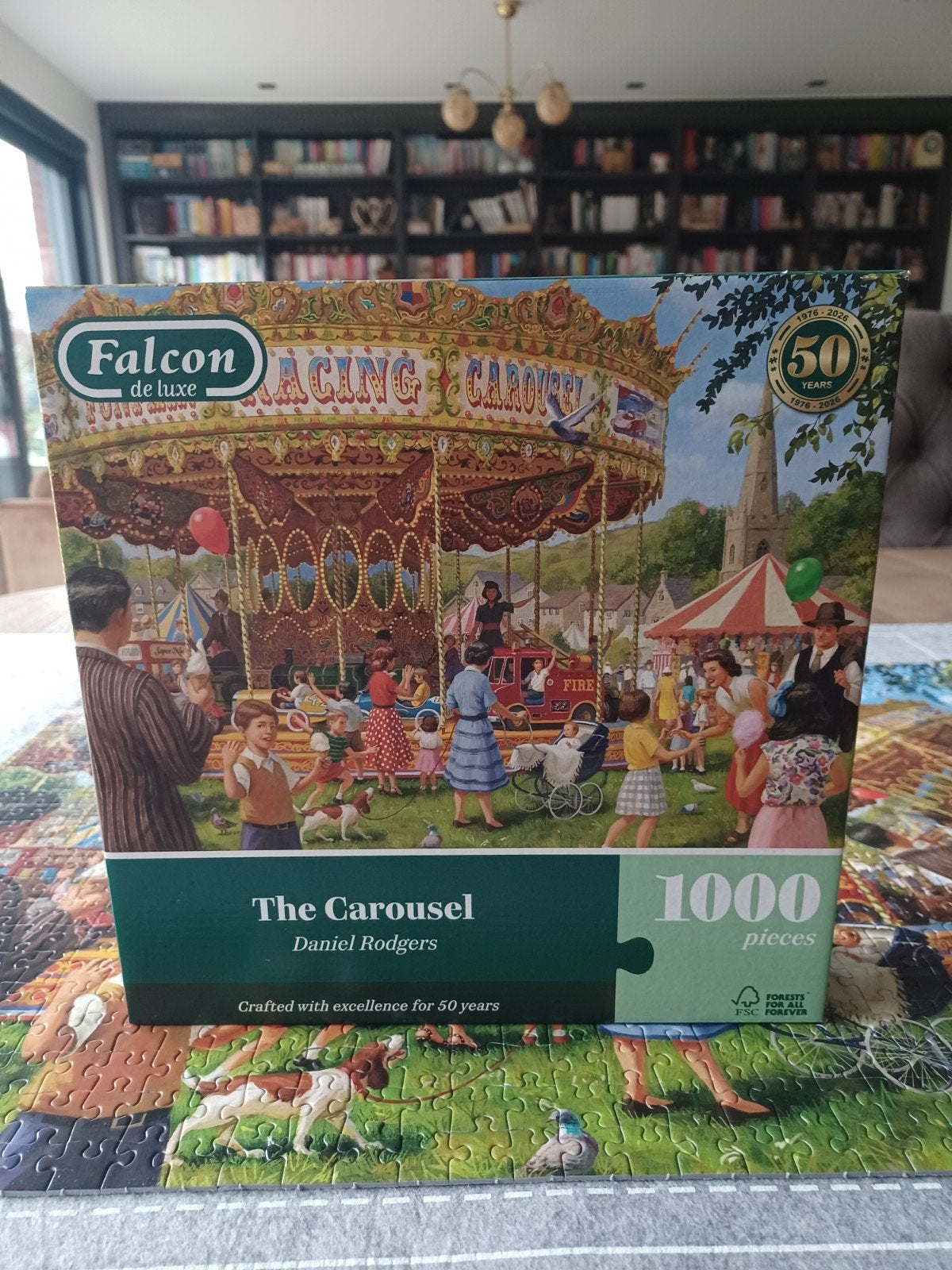 falcon puzzel 1000 stukjes, Ophalen of Verzenden, 500 t/m 1500 stukjes, Zo goed als nieuw, Legpuzzel