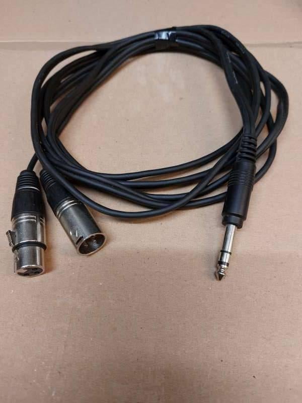 Kabel Insert : Jack male -- XLR male/female, Musique & Instruments, Enlèvement ou Envoi, Utilisé
