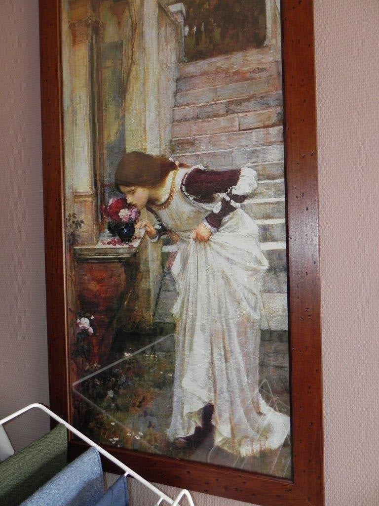 Kaders, Ophalen, Portret of Personen, Aquarel, Vintage