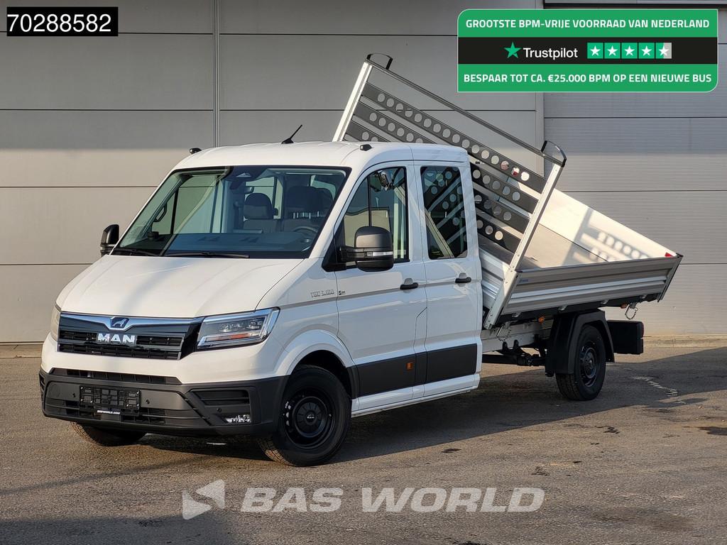 MAN TGE 3.180 Driezijdige Kipper Automaat Dubbel Cabine 2025, Auto's, Automaat, Stof, Euro 6, 4 cilinders