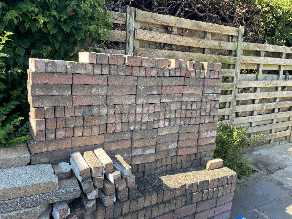 Stenen voor tuinpad, Tuin en Terras, Tegels en Klinkers, Ophalen, Gebruikt, 5 tot 10 m², Klinkers