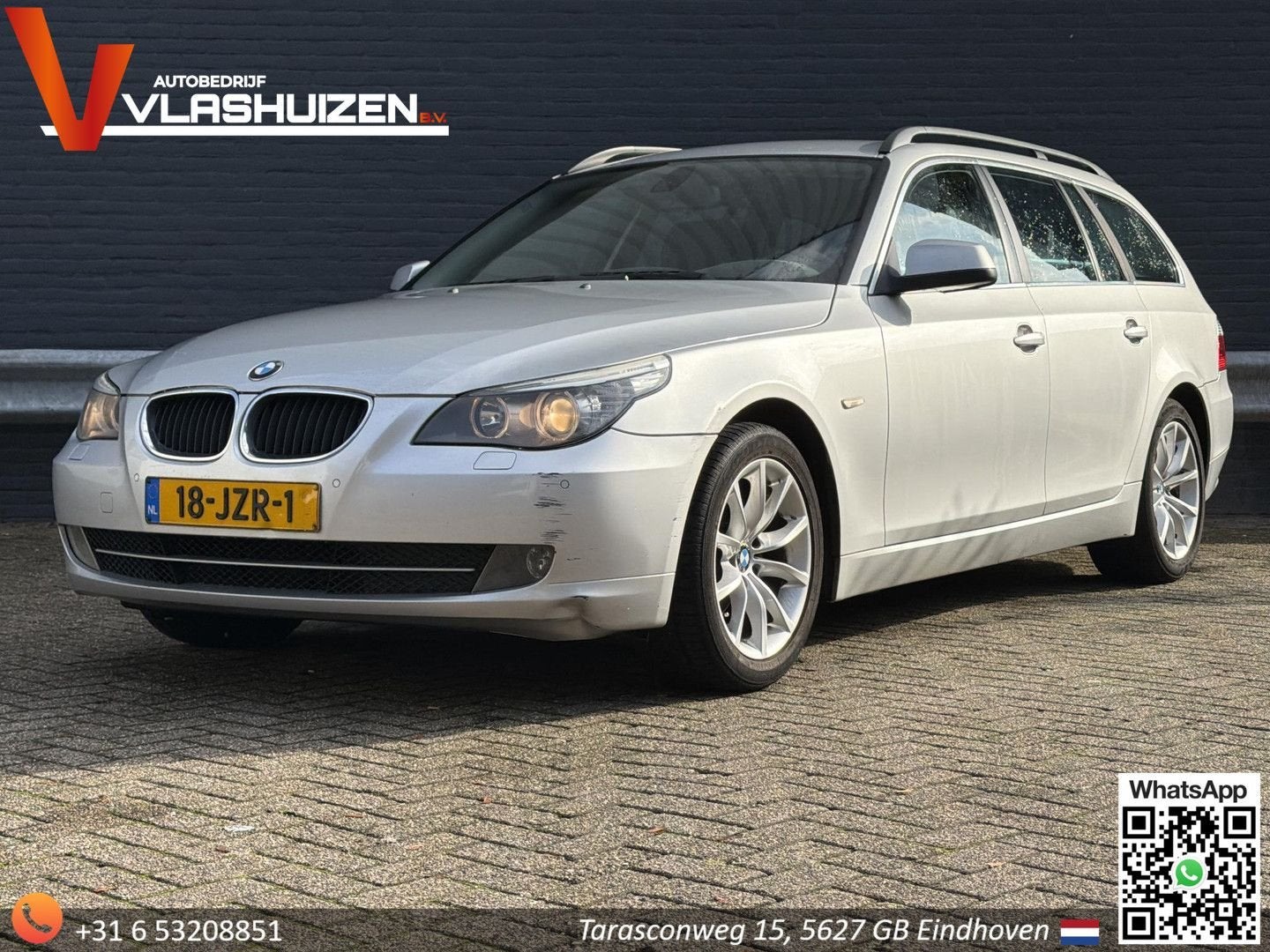 BMW 520 5-serie Touring 520i Corporate Lease Business Line E, Auto's, Zwart, Verwarmde buitenspiegels, Bedrijf, Break