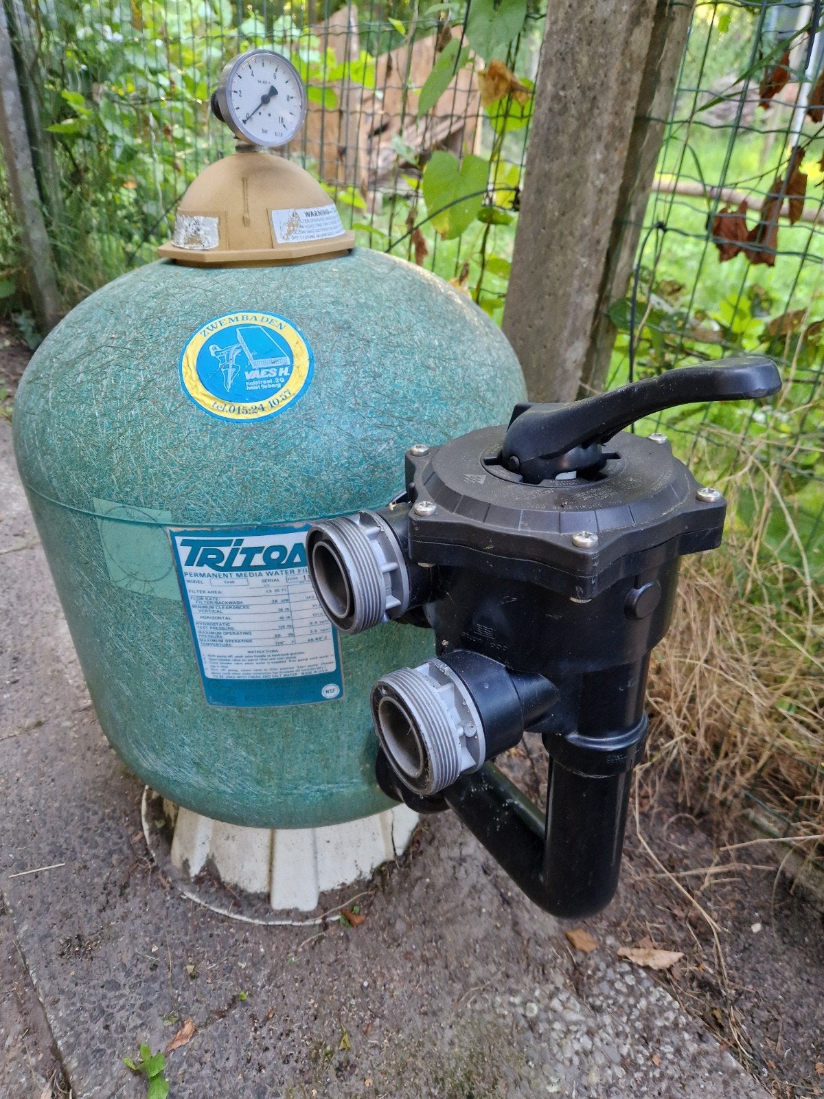 Zandfilter Triton TR40 met zeswegkraan en manometer, Tuin en Terras, Vijver-toebehoren, Ophalen