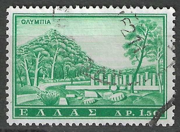 Griekenland 1961 - Yvert 732 - Toerisme - Olympia (ST), Verzenden, Griekenland, Gestempeld