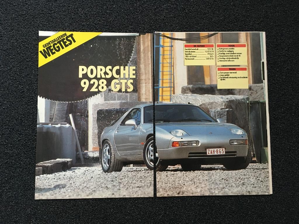 L'article Porsche 928 GTS, Livres, Autos | Brochures & Magazines, Enlèvement ou Envoi, Comme neuf, Porsche