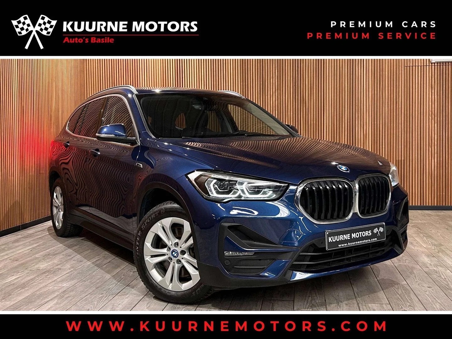 BMW X1 xDrive25e Led/Leder/SportZet/Hud/GpsPro/Pdc/Cam/Keyle, 4 deurs, Gebruikt, Blauw, Leder
