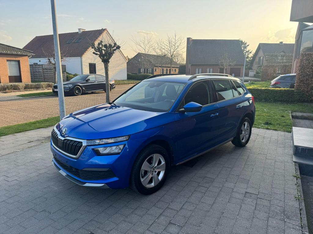 Skoda Kamiq 1.0 benzine Automaat, Stof, Blauw, Bedrijf, 5 zetels