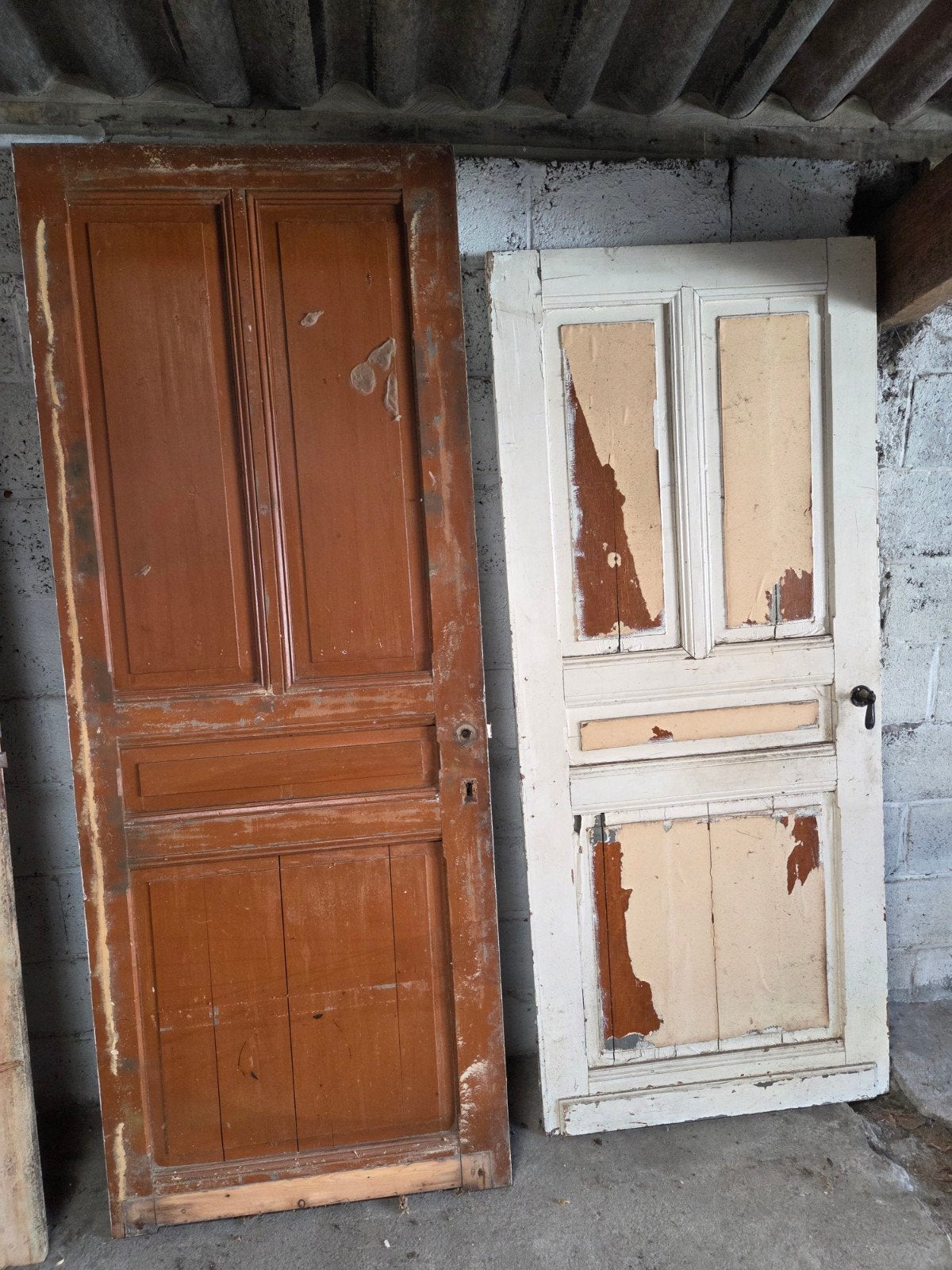 portes massives à décapsuler, Enlèvement, Bois