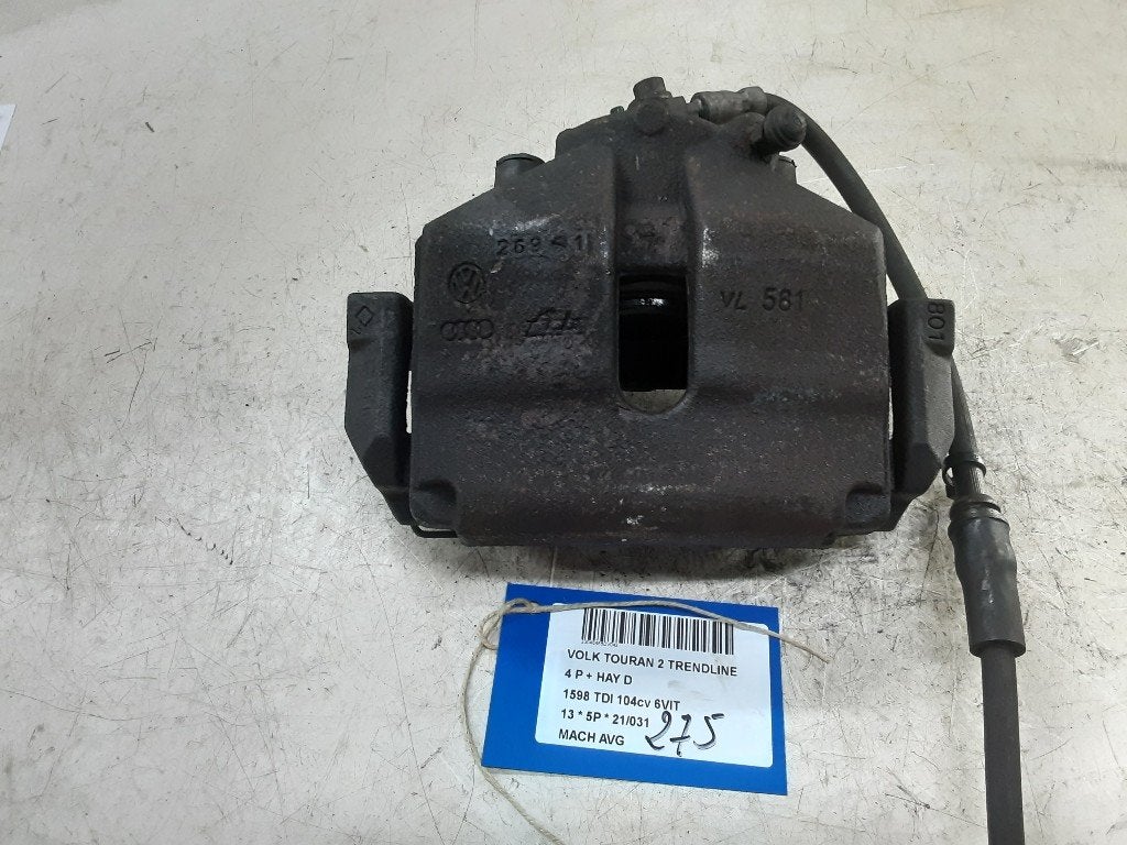 ETRIER DE FREIN AVANT GAUCHE Volkswagen Touran (1T1 / T2), Volkswagen, Volkswagen AG, Utilisé, Kundenbetreuung@volkswagen.de