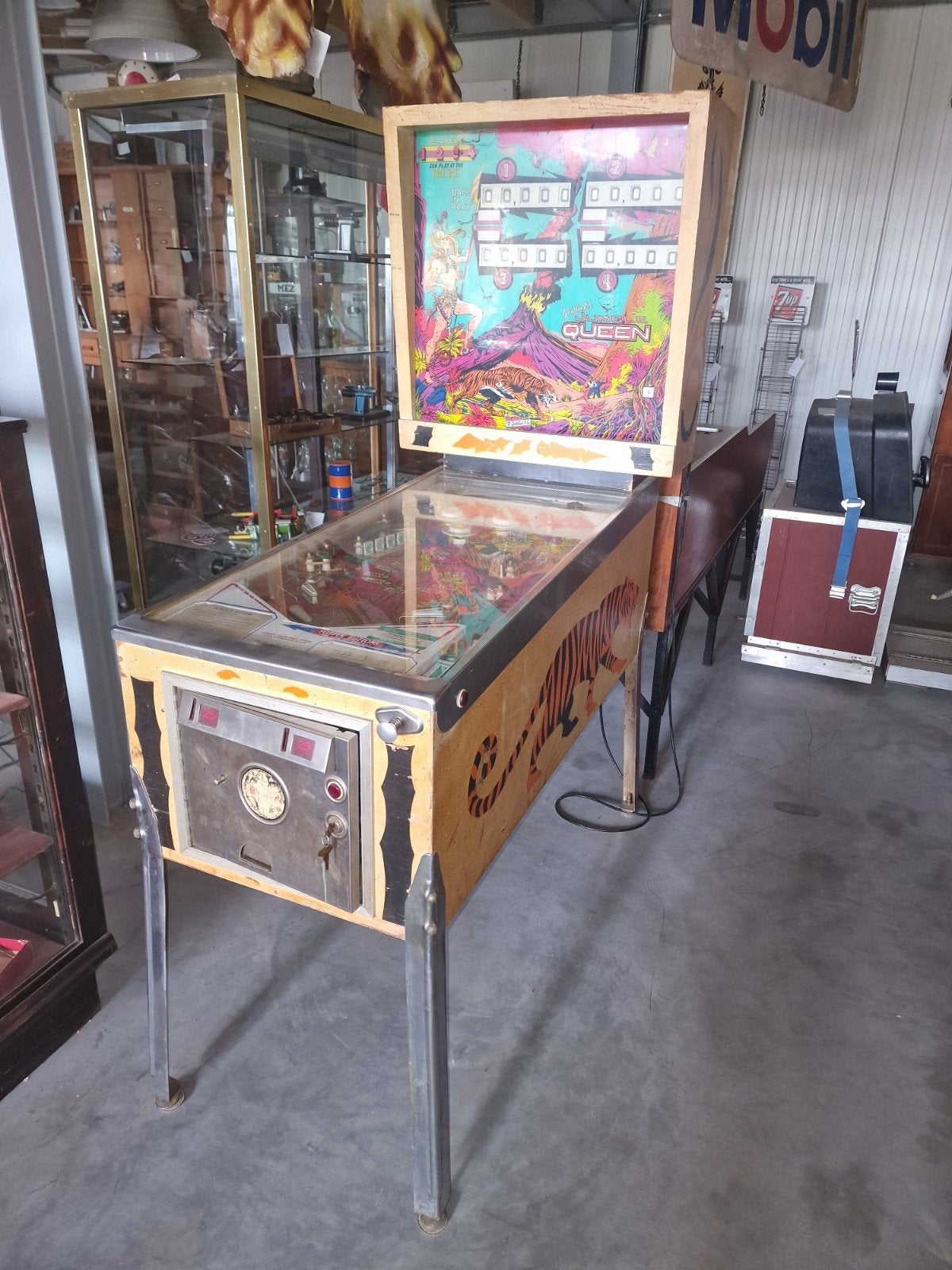 Pinball Jungle Queen Gottlieb 1977 États-Unis, Collections, Mécanique, Flipper (jeu), Gottlieb, Enlèvement