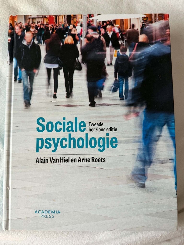 sociale psychologie, Ophalen of Verzenden, Alpha, Zo goed als nieuw, Overige niveaus