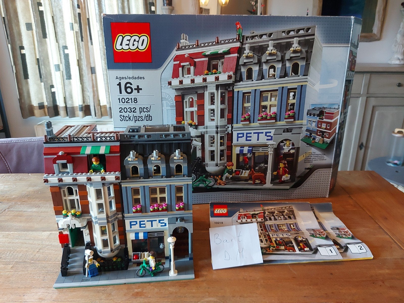 Lego set pet shop 10218 compleet met doos en handleiding, Ophalen, Compleet, Lego