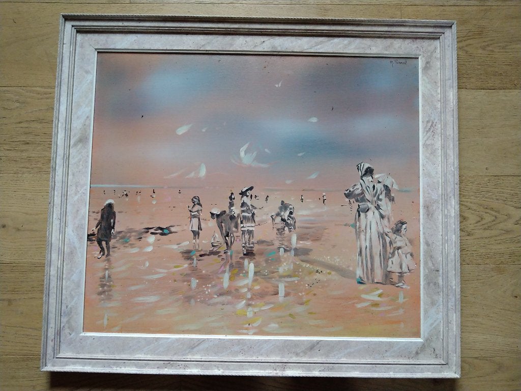 schilderij michele purnal, Antiek en Kunst, Ophalen of Verzenden