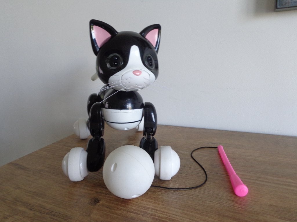ZOOMER KITTY Chat Spinmaster - intéractif et rechargeable, Enlèvement ou Envoi, Comme neuf, Garçon ou Fille