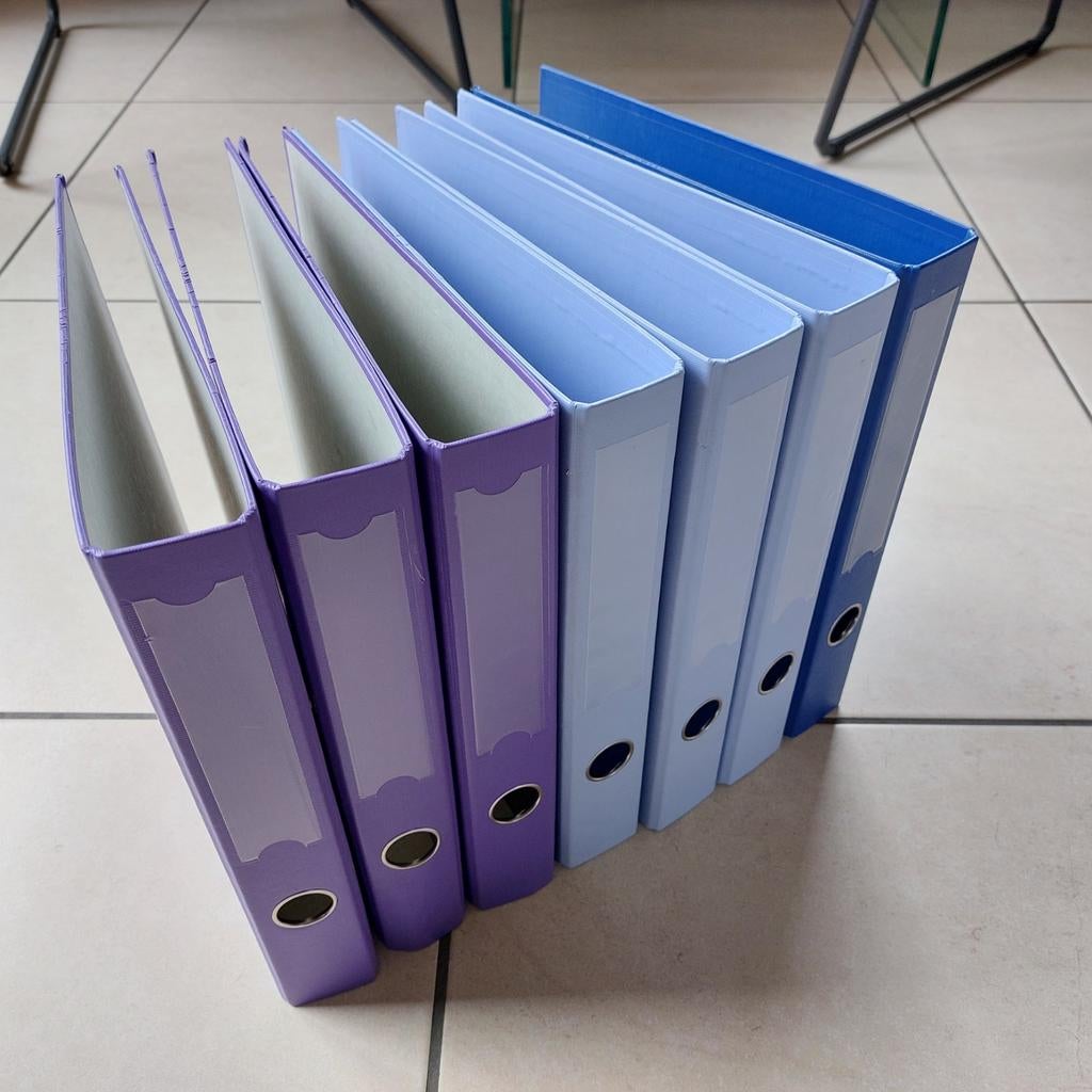 7 klasseermappen (rug 5 cm), Enlèvement ou Envoi