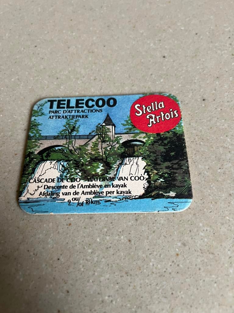 Carte de bières Stella Artois Telecoo, Envoi, Utilisé, Sous-bock, Stella Artois