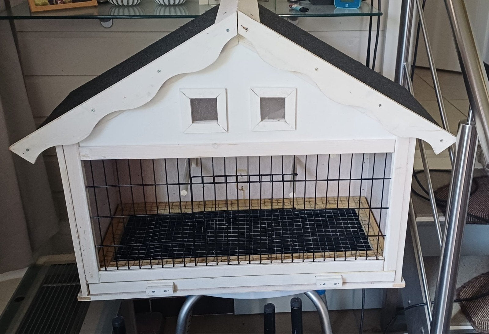 Vogelkooi in goede staat, Dieren en Toebehoren, Ophalen, Zo goed als nieuw, Hout, Vogelkooi