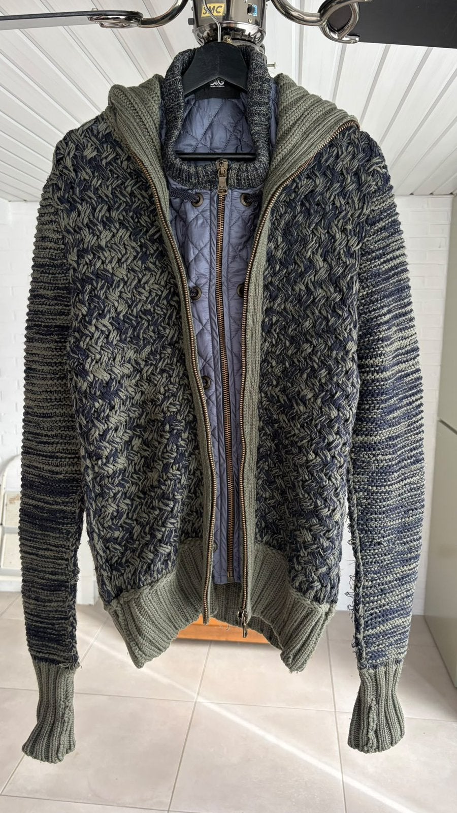 dolce & Gabbana wollen winterjas L, Ophalen of Verzenden, Zo goed als nieuw, Maat 48/50 (M), Groen