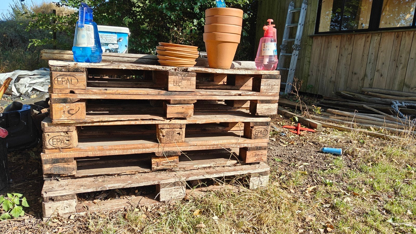 europallet gratis, Bricolage & Construction, Bois & Planches, Enlèvement