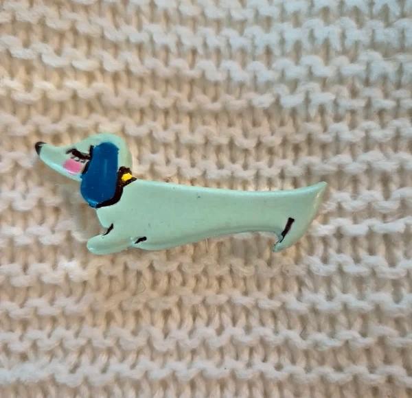 broche Teckel, Ophalen, Zo goed als nieuw, Overige materialen