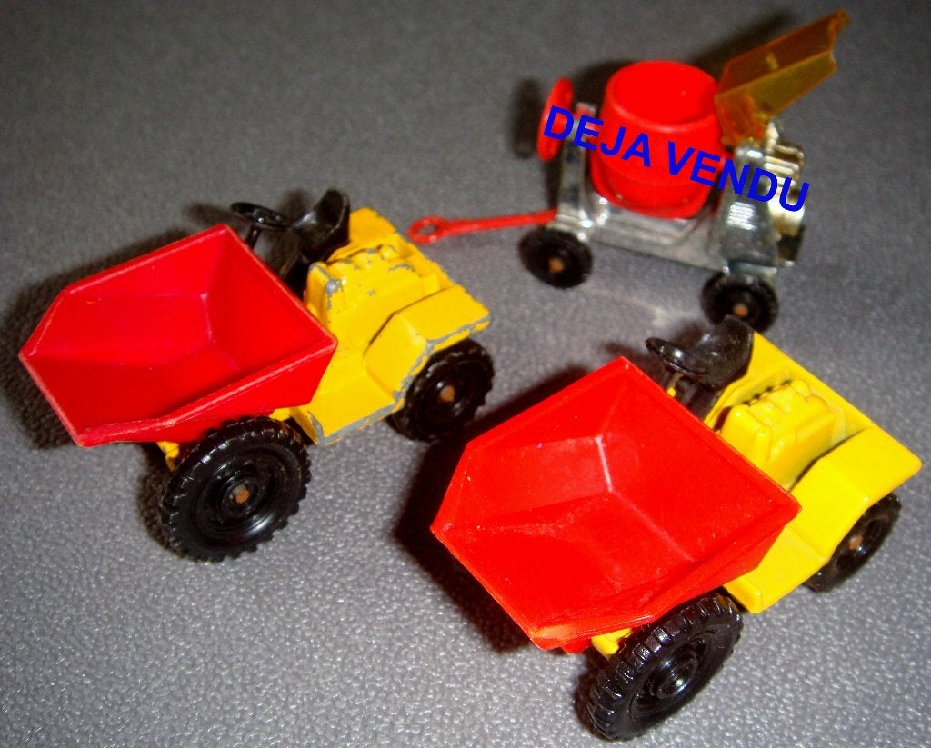 2 Skip Truck du pack 2514, 1973, Corgi, Enlèvement ou Envoi, Utilisé