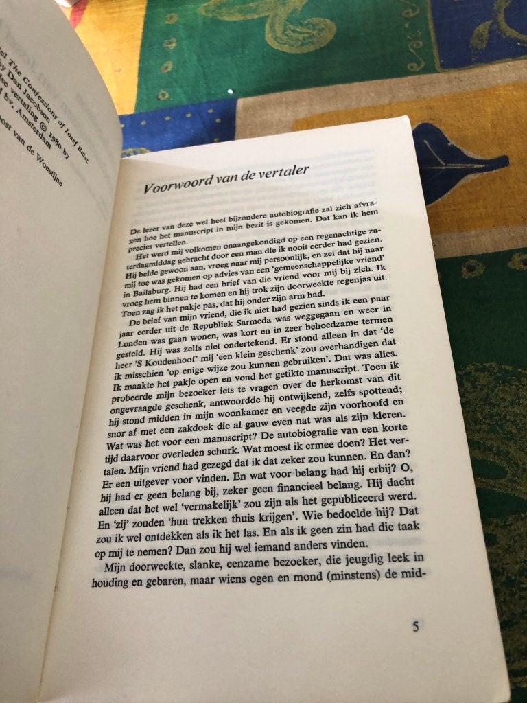 De bekentenissen van Josef Baisz - Dan Jacobson *Meulenhoff*, Livres, Romans, Enlèvement ou Envoi, Dan Jacobson, Belgique, Utilisé