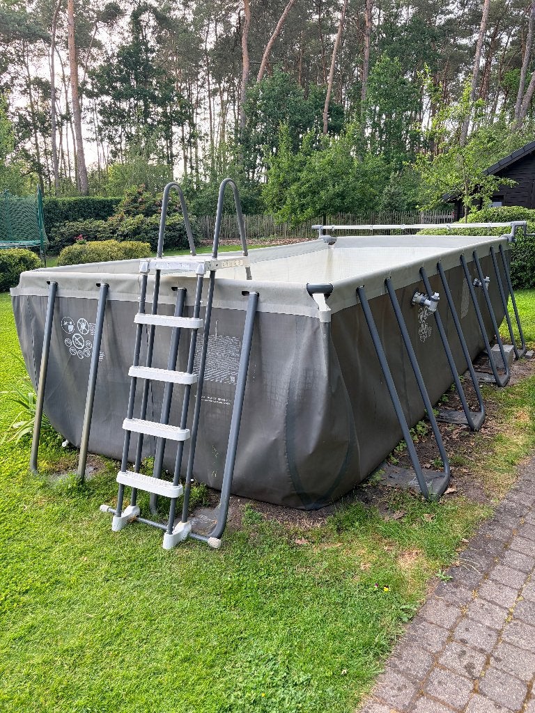 Volledig Intex zwembad Ultra XTR (549cm x 274cm)+warmtepomp, Tuin en Terras, Gebruikt, 200 tot 300 cm, Rechthoekig, Ophalen