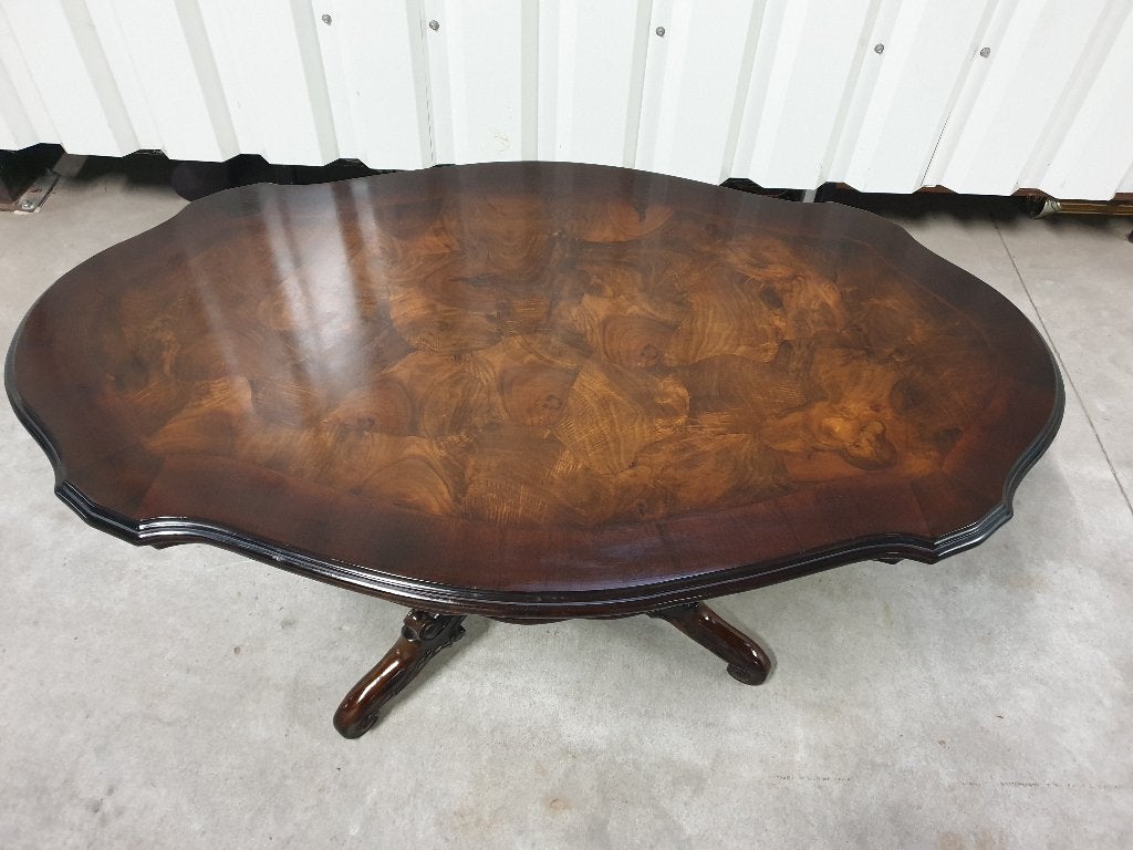 Vintage mahonie salontafel. Het kan geleverd worden., Huis en Inrichting, Ophalen, Gebruikt