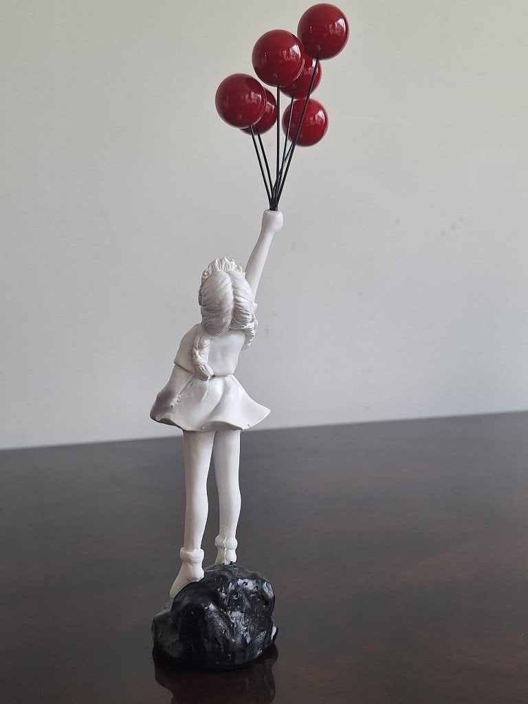 Beeldje meisje met rode ballonnen - Banksy, Ophalen of Verzenden, Nieuw