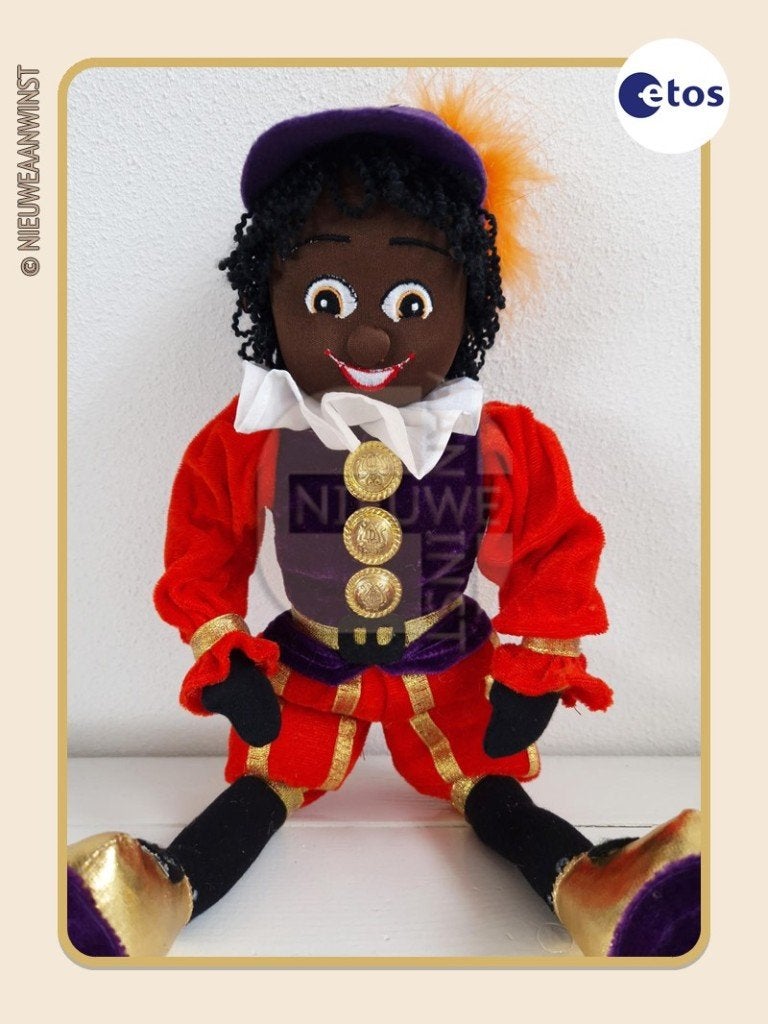 Nostalgische Etos etalage Hoofdpiet pop - 45cm, Envoi, Comme neuf