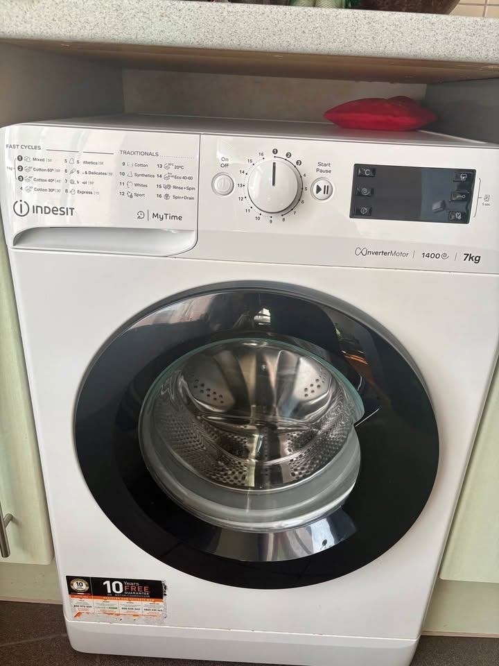 Washing Machine INDISET, Elektronische apparatuur, Ophalen, Gebruikt, Wolwasprogramma, 1200 tot 1600 toeren