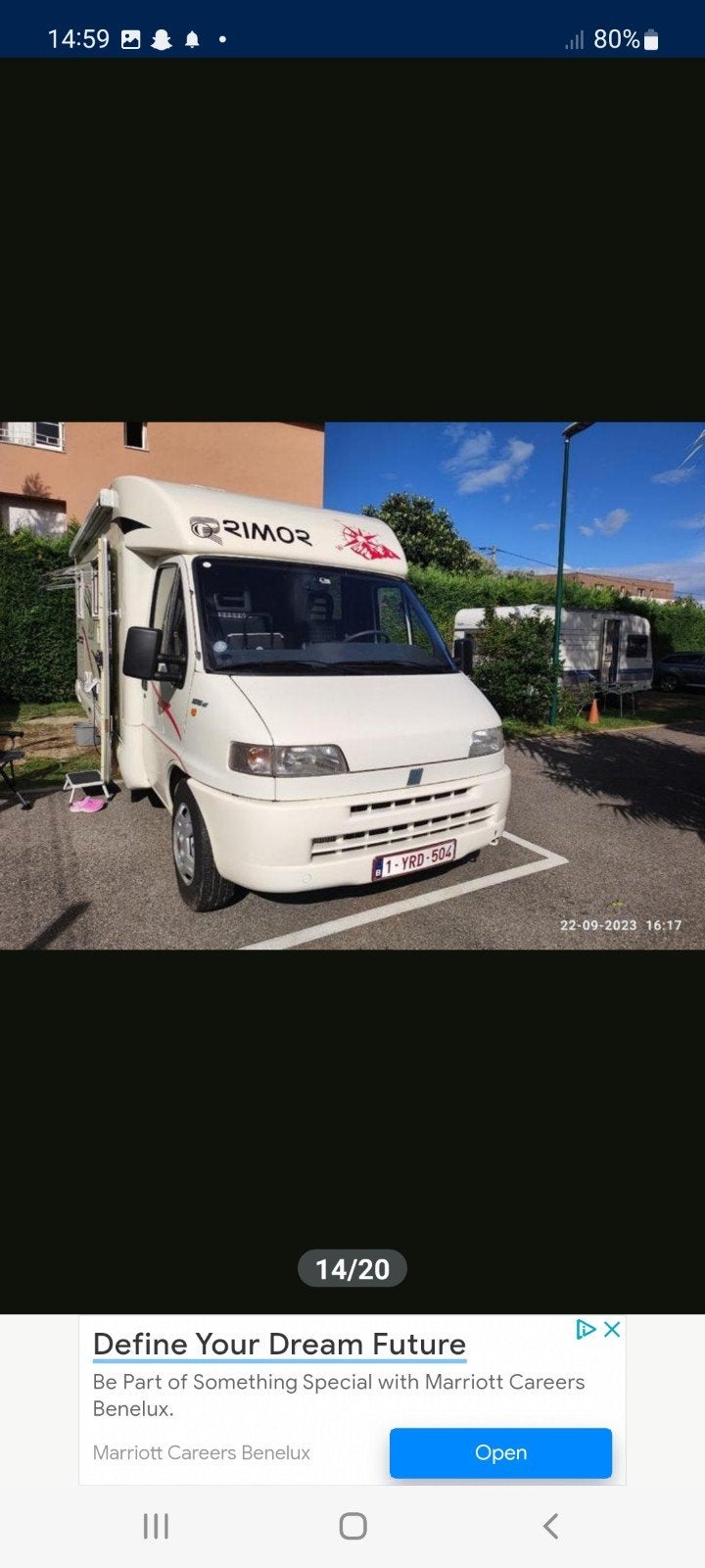 mobilhome, Standaard zit, TV, Fiat, Fietsendrager