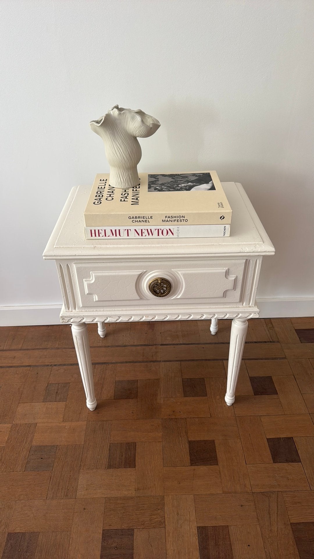 Klein charmant bijzet tafeltje of nachttafel, Art deco, Moins de 55 cm, 45 à 60 cm, Enlèvement