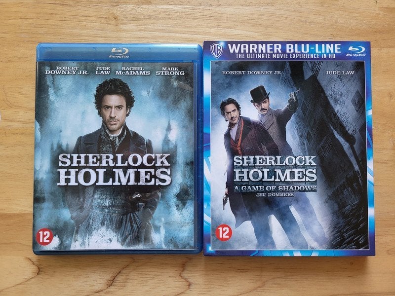 Lot intégrale Blu-Ray Sherlock Holmes 1 & 2, Avec suppléments, Thrillers et Policier, Allemand, Enlèvement