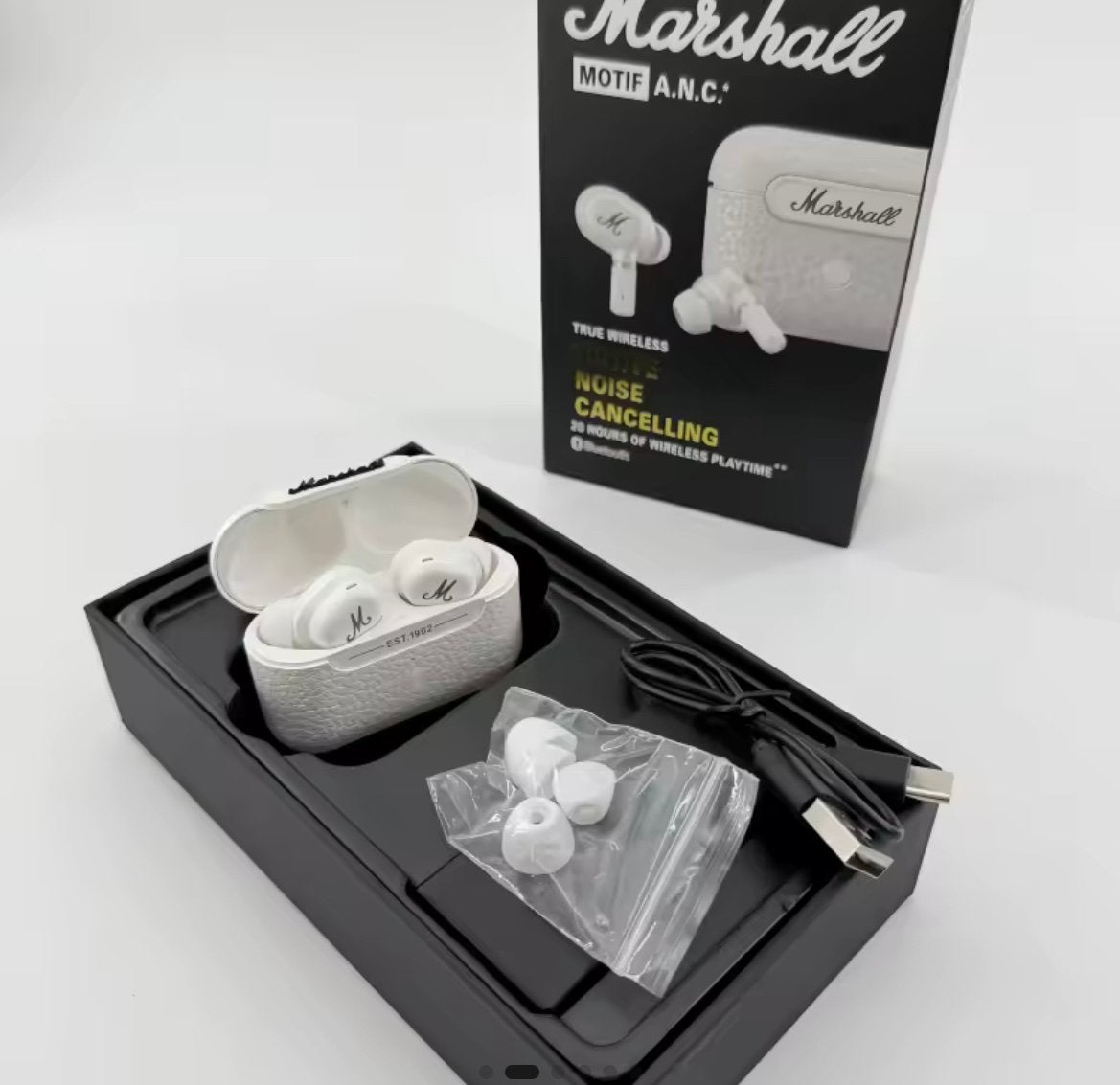 Marshall Motif draadloze Bluetooth-koptelefoon, nieuw, wit, Overige merken, Overige typen, Nieuw, Ophalen of Verzenden