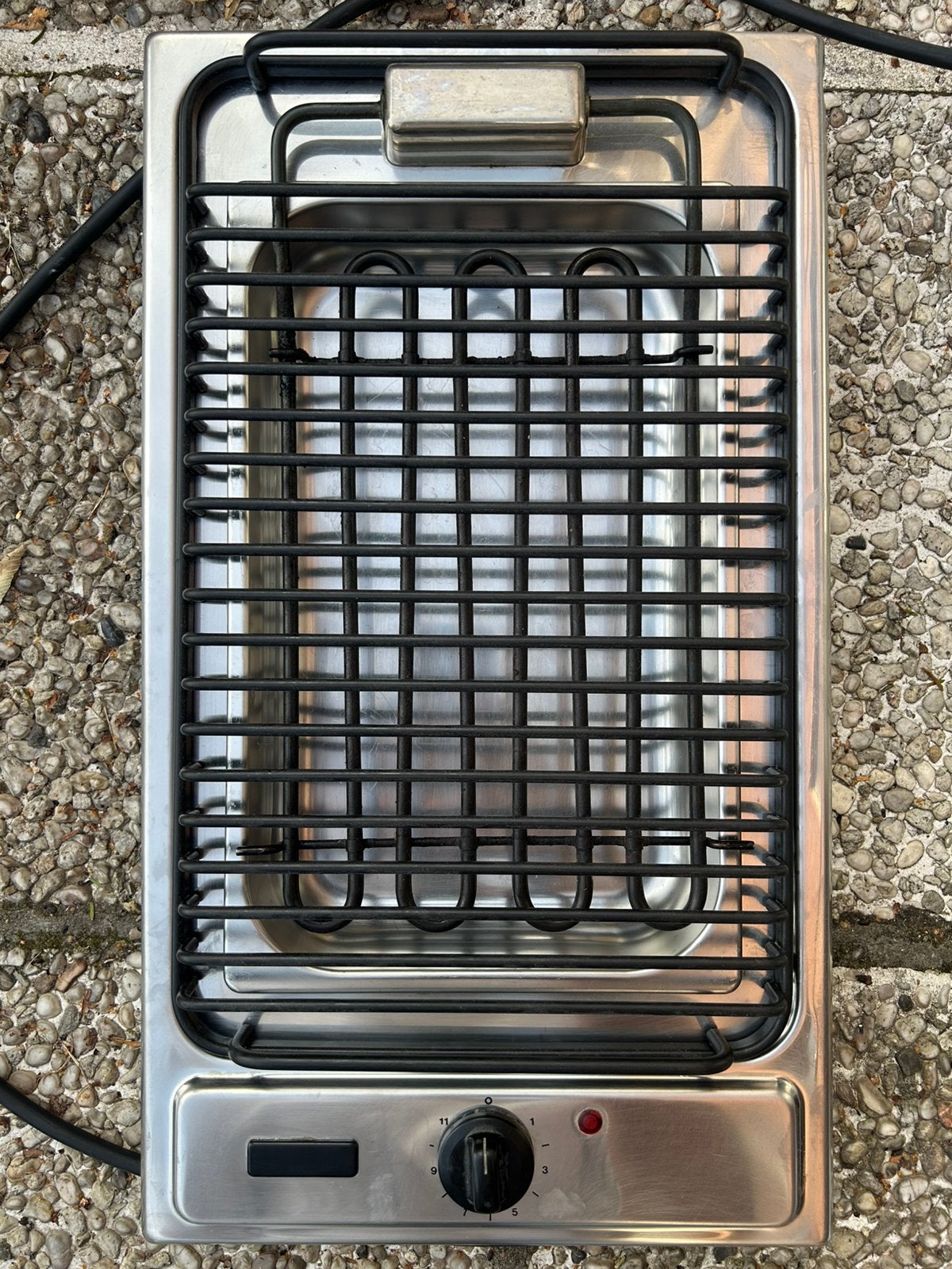 Elektrische inbouw grill/barbeque - Pelgrim DOBQ 30 RVS, Ophalen, Gebruikt