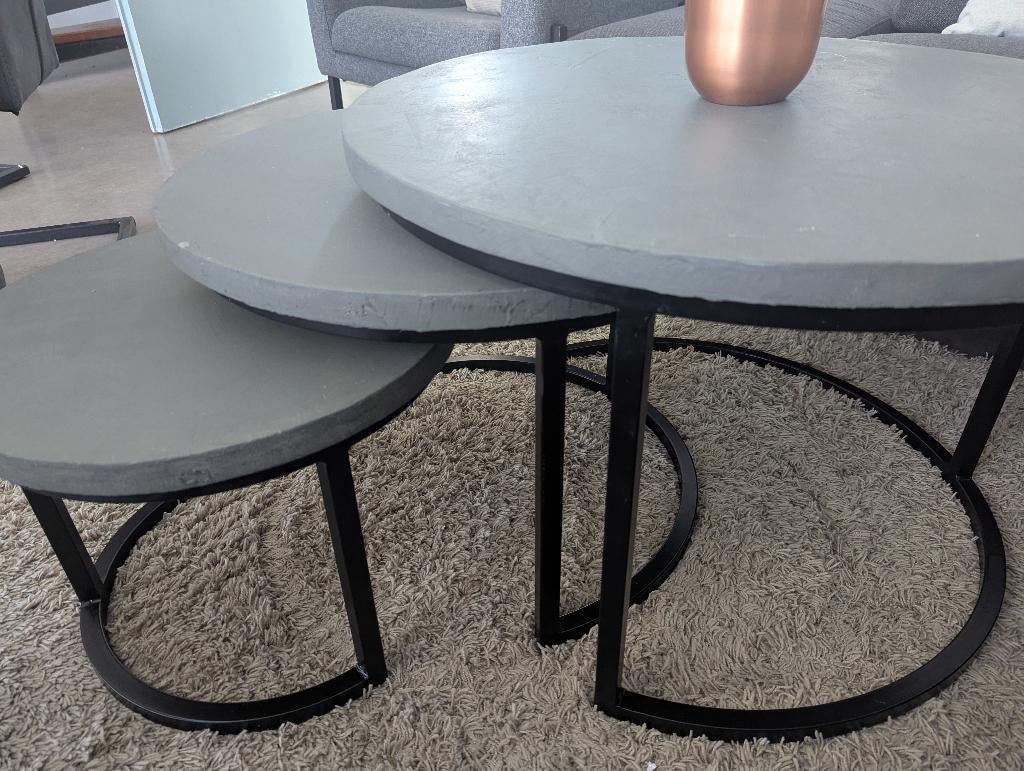 Salontafel, Ophalen, Gebruikt, Rond, 50 tot 75 cm