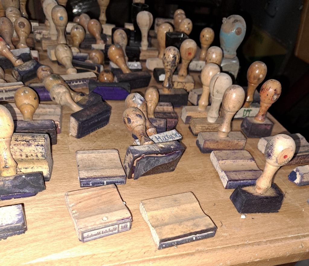 stempels houten stempels decoratie, Antiek en Kunst, Verzenden